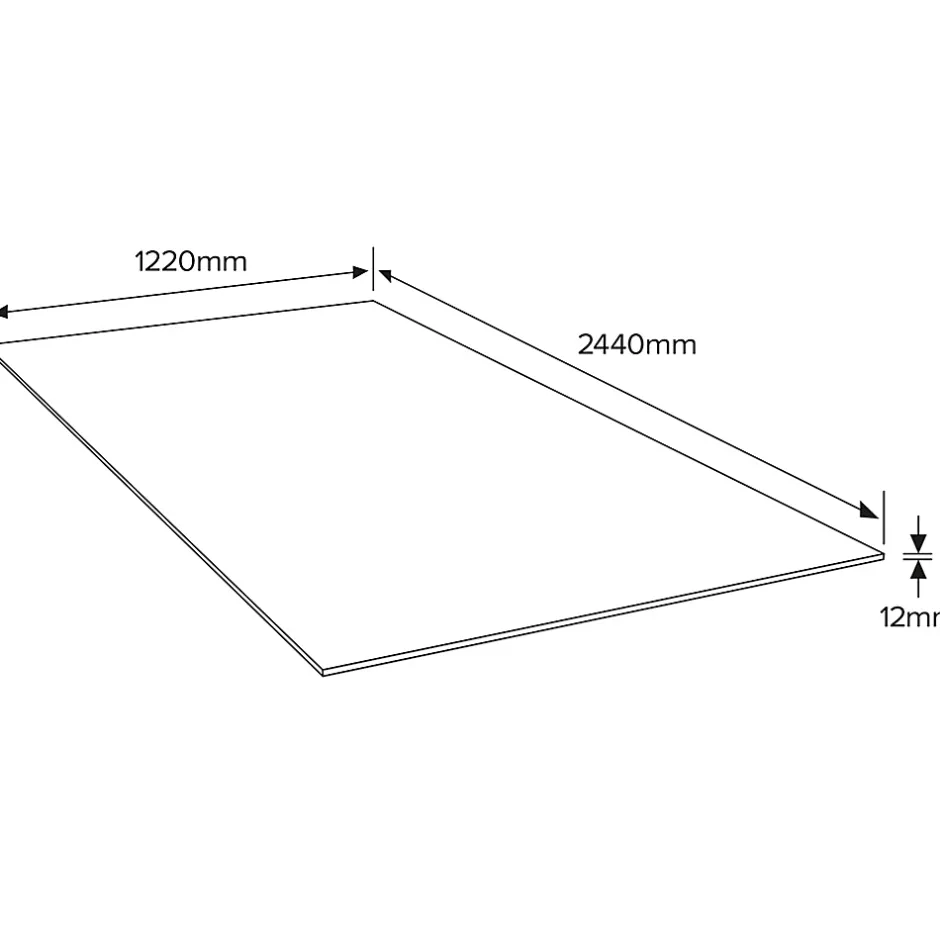 Panneau OSB 3 - 244 x 122 cm, ép.12 mm (vendu au panneau)