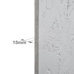 Foge Panneau OSB-3 blanc 122 x 60 x 1,5 cm