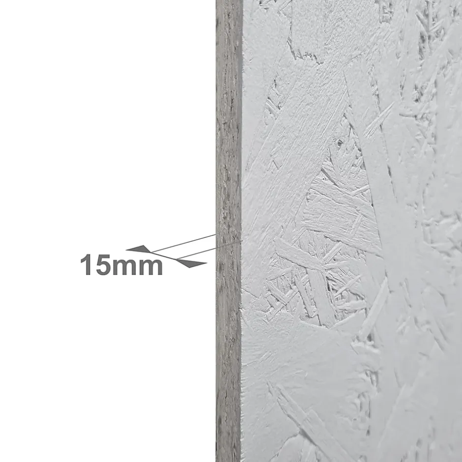 Foge Panneau OSB-3 blanc 122 x 60 x 1,5 cm