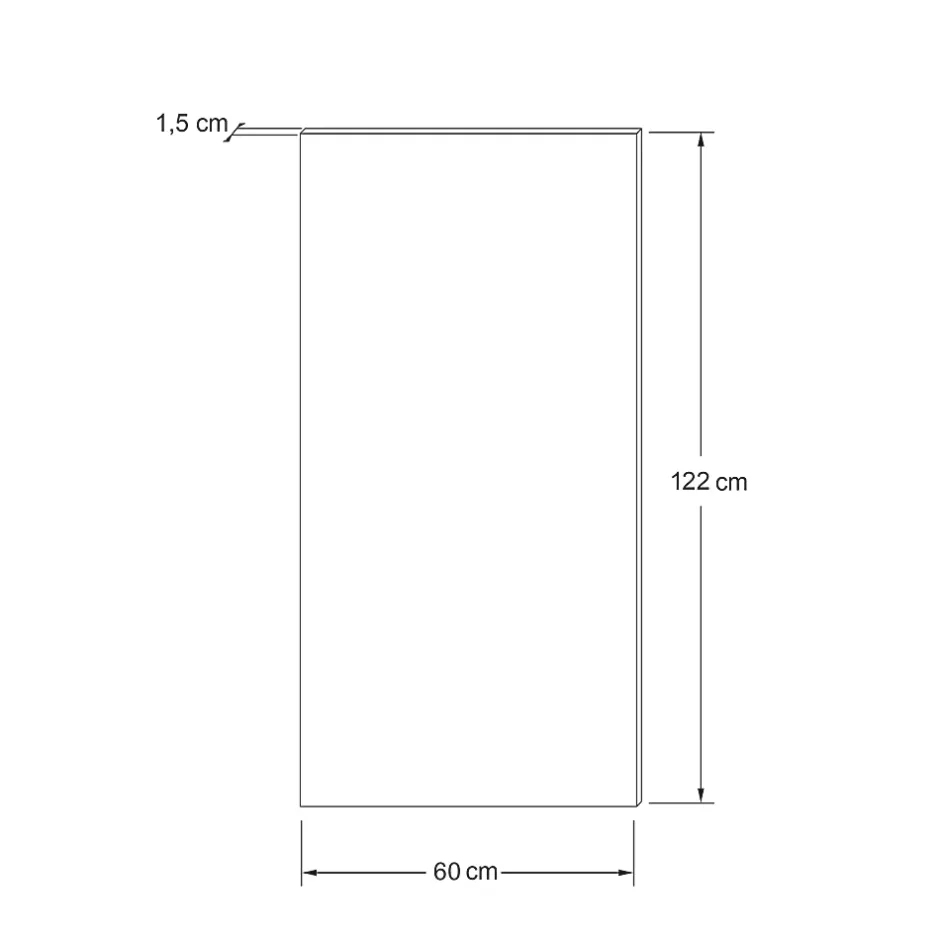 Foge Panneau OSB-3 blanc 122 x 60 x 1,5 cm