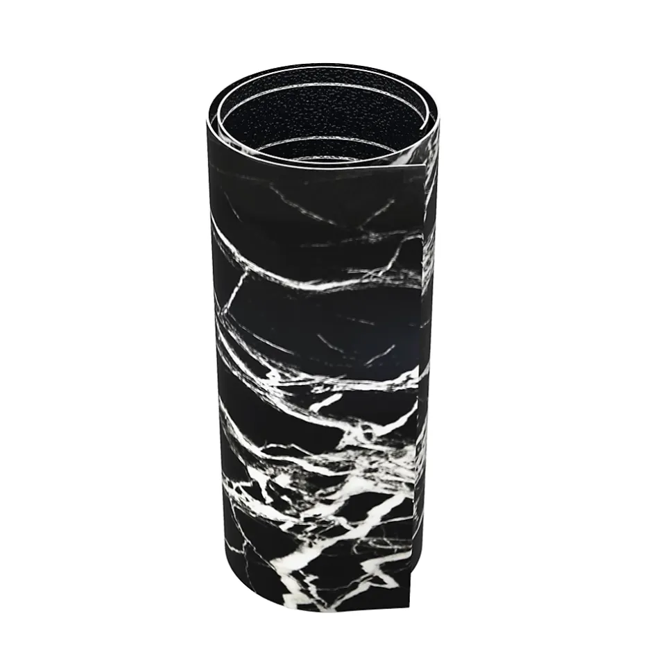 Wall Fashion Panneau PVC Adhésif Marbre Noir/Blanc