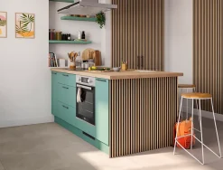 Panneau tasseau décoratif en MDF noir 60 x 280 cm- New