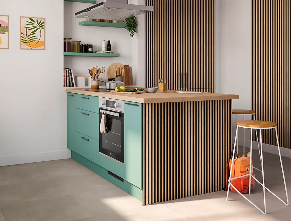 Panneau tasseau décoratif en MDF noir 60 x 280 cm- New