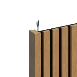 Panneau tasseau décoratif en MDF noir 60 x 280 cm- New