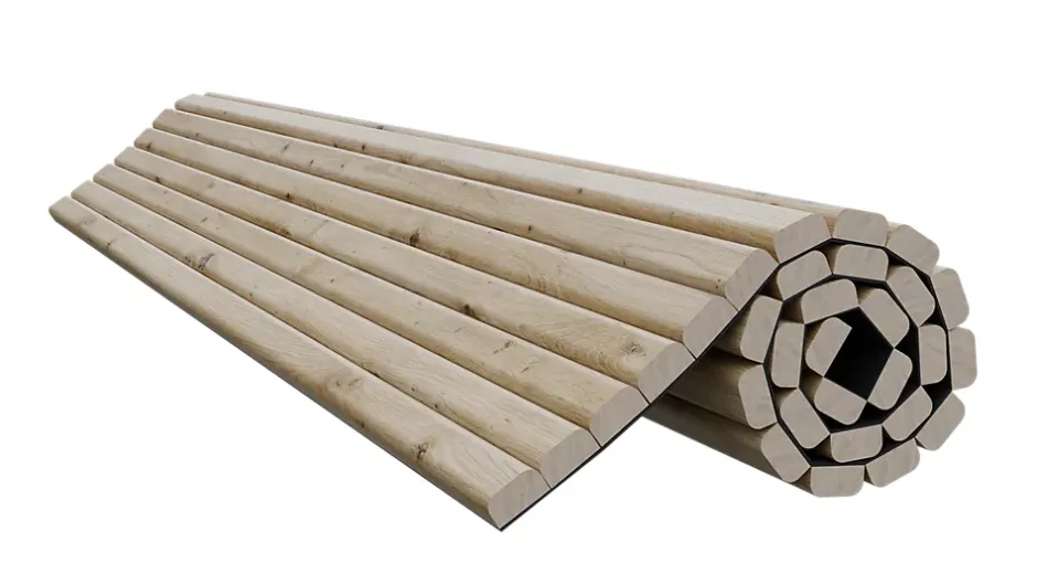 Radex Panneau tasseau flexible MDF Ella effet chêne clair 275X90 cm