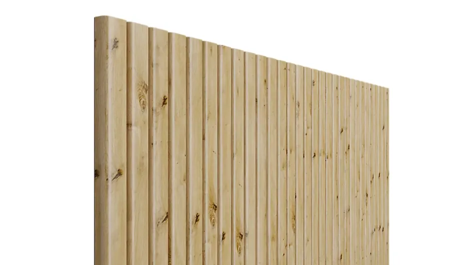 Radex Panneau tasseau flexible MDF Ella effet chêne clair 275X90 cm