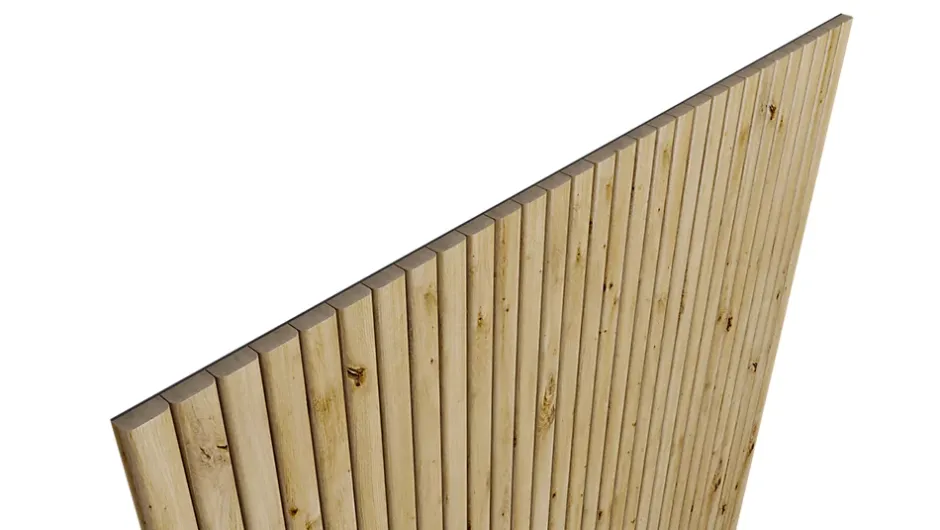 Radex Panneau tasseau flexible MDF Ella effet chêne clair 275X90 cm