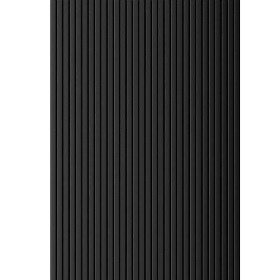 Panneau tasseau flexible Ella 275x60 cm – Lamelles MDF finition noire sur tissu-Radex Online