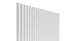 Radex Panneau tasseau flexible Ella 275x60 cm – Lamelles MDF finition blanc sur tissu