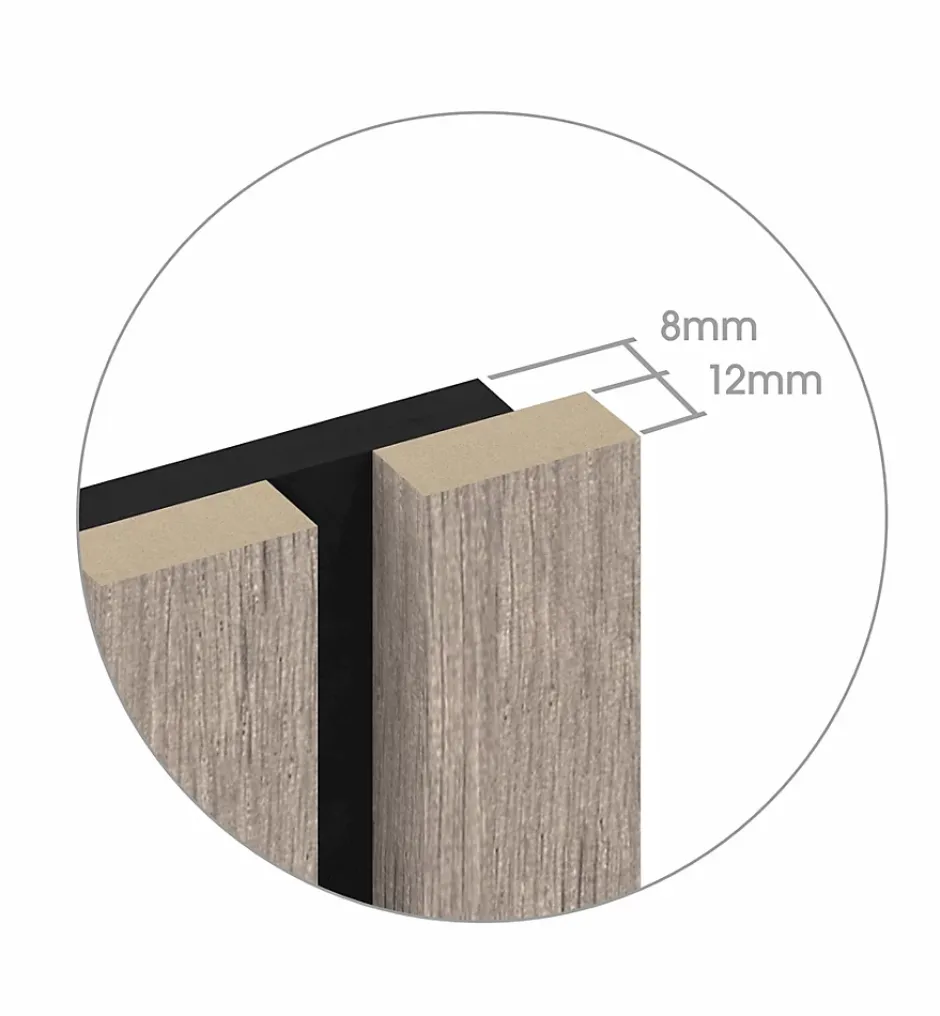 Foge Panneau tasseau MDF coloris chêne naturel 280 x 60 cm