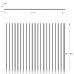 Foge Panneau tasseau MDF coloris chêne sombre 280 x 90 cm