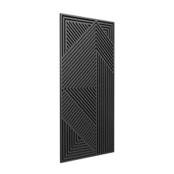 Radex Panneau tasseau MDF Joy décor diagonal noir 240X60 cm