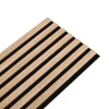 Panneau tasseaux bois 250 x 30 x 1,4 cm décor chêne / fond rigide noir - 0,75m²-Decoon Hot