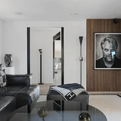 Panneaux Acoustiques Décoratifs en MDF Lot de 4, Noyer, 240x60cm-Kosmi New