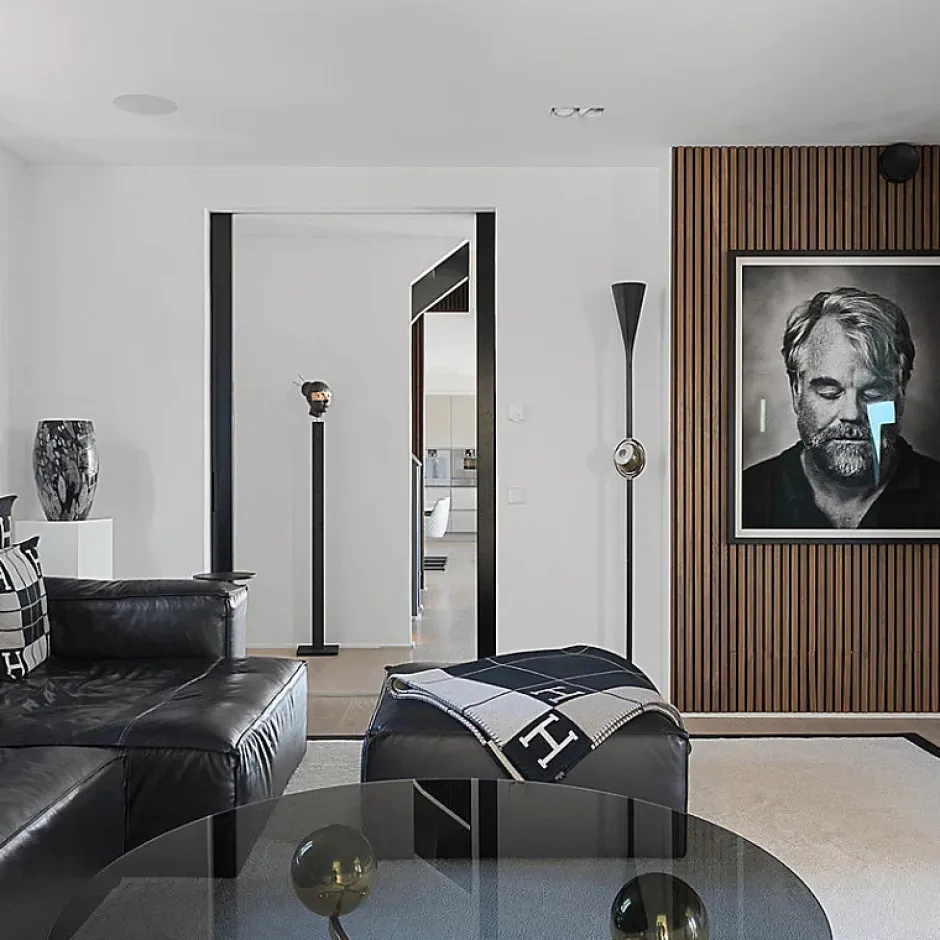 Panneaux Acoustiques Décoratifs en MDF Lot de 4, Noyer, 240x60cm-Kosmi New