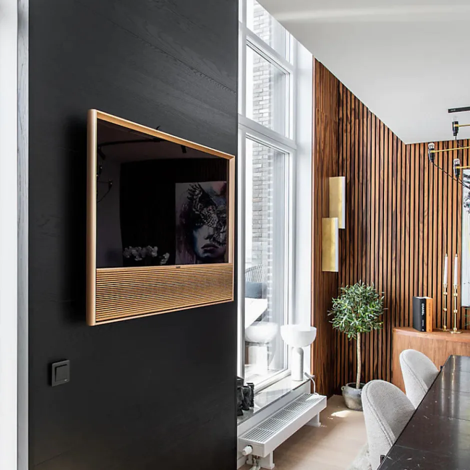 Panneaux Acoustiques Décoratifs en MDF Lot de 4, Teck, 240x60cm-Kosmi Clearance