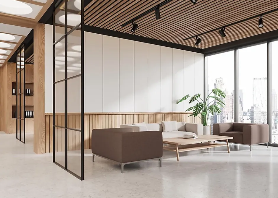 Panneaux acoustiques en aspect bois, 1 Pièce, 118 x 60 cm, White Oak-Floordirekt