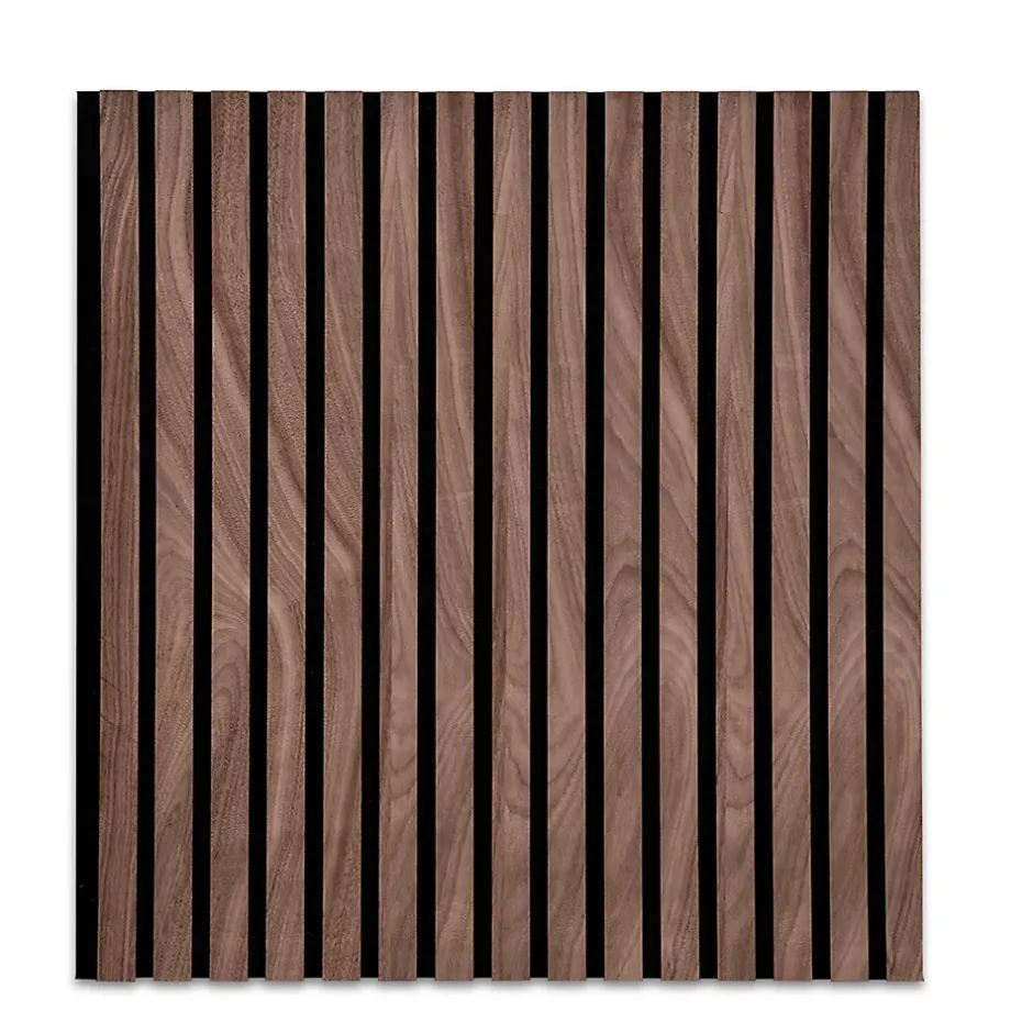 Floordirekt Panneaux acoustiques en aspect bois, 1 Pièce, 60 x 60 cm, Black Walnut