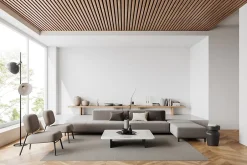 Panneaux acoustiques en aspect bois, 1 Pièce, 118 x 60 cm, Black Walnut-Floordirekt New