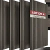 Tectake Panneaux acoustiques modernes aspect bois en MDF 120 x 60 x 2,1 cm
