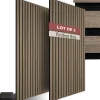Panneaux acoustiques modernes aspect bois en MDF 120 x 60 x 2,1 cm-Tectake Outlet