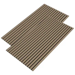 Neu.Holz Panneaux acoustiques Vang lot de 2 panneaux effet noyer clair