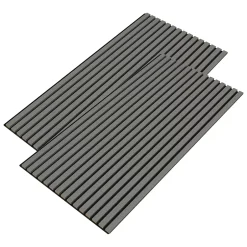 Neu.Holz Panneaux acoustiques Vang lot de 2 panneaux effet chêne gris clair