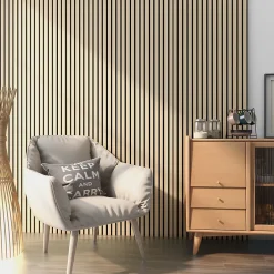 Panneaux acoustiques Vang lot de 16 panneaux effet chêne-Neu.Holz Sale