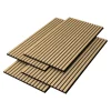 Neu.Holz Panneaux acoustiques Vang lot de 4 panneaux effet chêne foncé