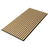 Neu.Holz Panneaux acoustiques Vang lot de 12 panneaux effet chêne foncé