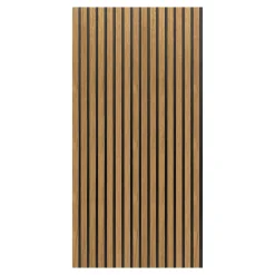 Neu.Holz Panneaux acoustiques Vang lot de 12 panneaux effet chêne foncé