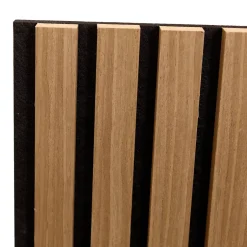 Neu.Holz Panneaux acoustiques Vang lot de 12 panneaux effet chêne foncé