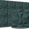 Panneaux de plafond et panneaux muraux 3D Bursztyn Vert 2 m²/ 8pièces-Deccart Best