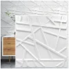 Deccart Panneaux de plafond et panneaux muraux Decoratif 3D Line Blanc 2m² / 8pièces