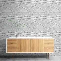 Deccart Panneaux de plafond et panneaux muraux Decoratif 3D Line Béton 