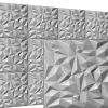 Deccart Panneaux de plafond et panneaux muraux Decoratif 3D Ametyst Gris 12m² / 48pièces