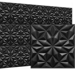 Panneaux de plafond et panneaux muraux Decoratif 3D Onyx Noir 5m² / 20pièces-Deccart Hot