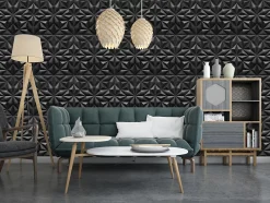 Panneaux de plafond et panneaux muraux Decoratif 3D Onyx Noir 5m² / 20pièces-Deccart Hot