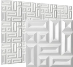 Panneaux de plafond et panneaux muraux Decoratif 3D Square 8m² / 32pièces-Deccart New