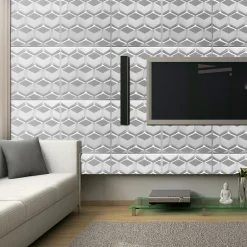 Panneaux de plafond et panneaux muraux Decoratif 3D Honey Blanc 5m² / 20pièces-Deccart Outlet