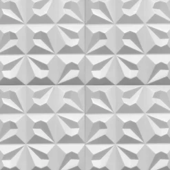 Deccart Panneaux de plafond et panneaux muraux Decoratif 3D Tears Blanc 2m² / 8pièces