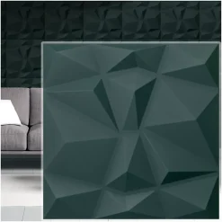 Deccart Panneaux de plafond et panneaux muraux 3D Bursztyn 69 Vert 2 m²/8pièces