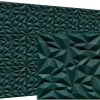 Panneaux de plafond et panneaux muraux Decoratif 3D Ametyst "62" Vert 8m² / 32pièces-Deccart Online