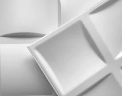 Panneaux de plafond et panneaux muraux Decoratif 3D Pled Blanc 8m² / 12pièces-Deccart New