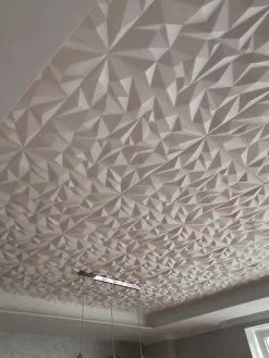 Panneaux de plafond et panneaux muraux 3D Ametyst Blanc 12m²/48 pieces-Deccart Clearance