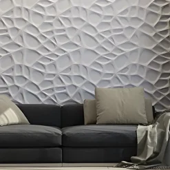 Panneaux de plafond et panneaux muraux Decoratif 3D Lake Blanc 12m² / 48pièces-Deccart Best