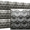 Deccart Panneaux de plafond et panneaux muraux Decoratif 3D Honey Gris 12m² / 48pièces