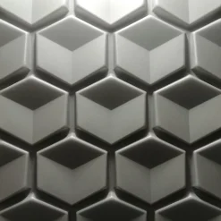 Deccart Panneaux de plafond et panneaux muraux Decoratif 3D Honey Gris 12m² / 48pièces