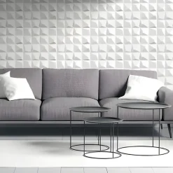 Panneaux de plafond et panneaux muraux Decoratif 3D Kristal Blanc 5m² / 20pièces-Deccart Sale