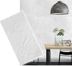 Panneaux de plafond et panneaux muraux Decoratif Glaz Blanc 4m² / 8pièces-Deccart Discount